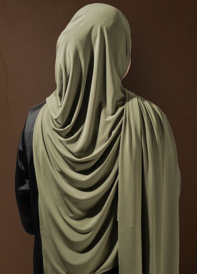 Voile jersey premium luxe vert