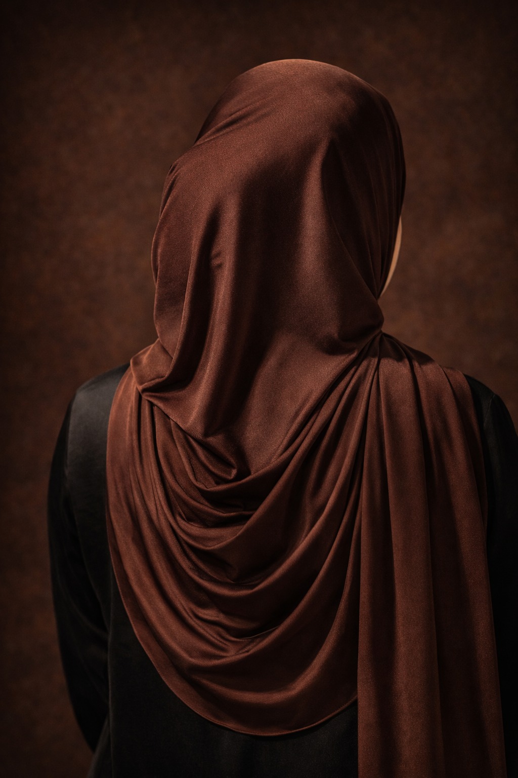 Hijab Jersey Liquide Dark Coffee